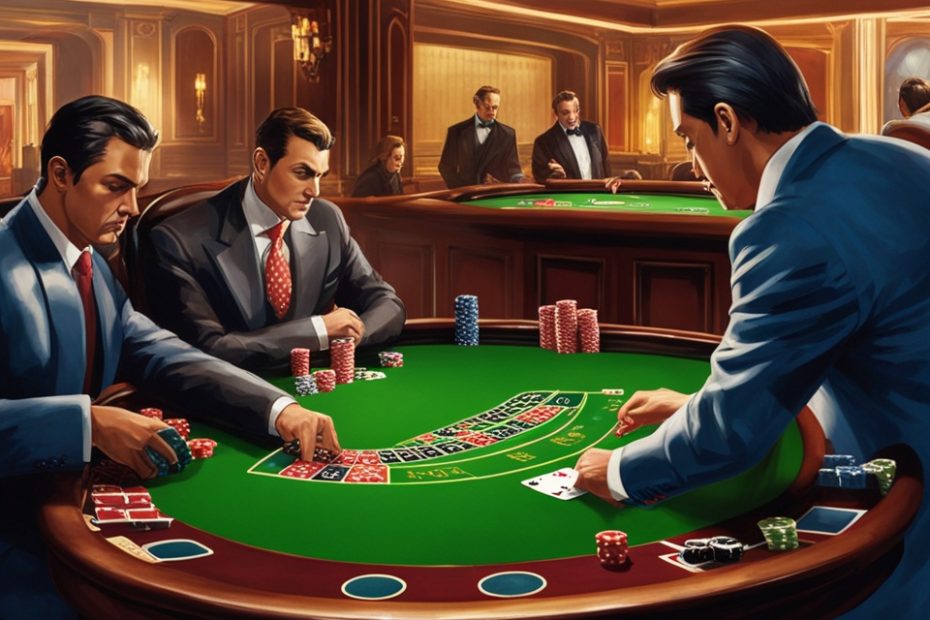 o que significa dobrar para baixo no blackjack - homens jogam